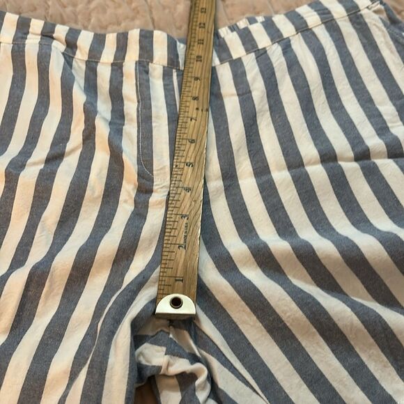 Chico's Blue and White Striped Women's shorts size Chico’s 2 (size 10/12) - Picture 6 of 8